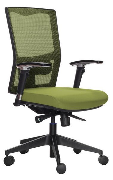 Kancelářská židle X5 s područkami, zelená