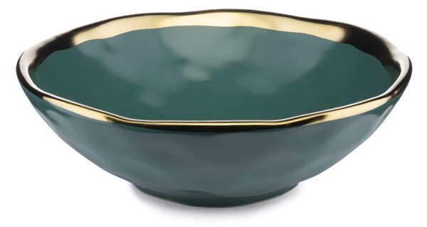 Keramická sada talířů Lissa Green Gold 8ks