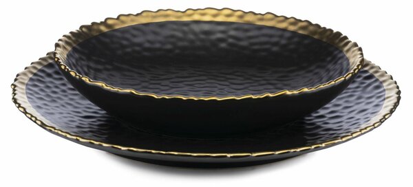 Keramická sada talířů Kati Black Gold 2ks