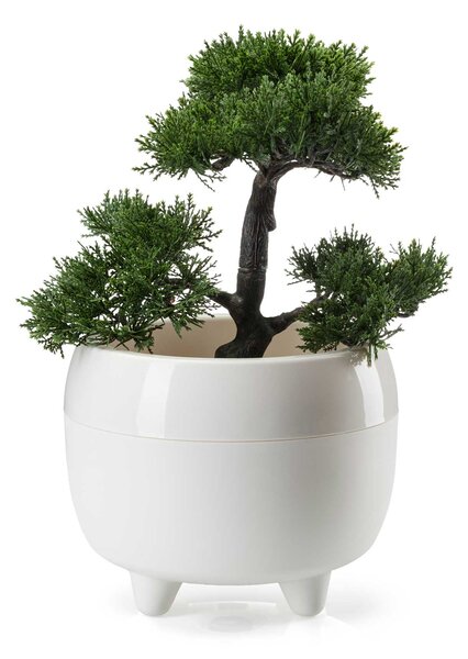 PLASTOVÝ KVĚTINÁČ BOTANICE 30X24 CM KRÉMOVÁ