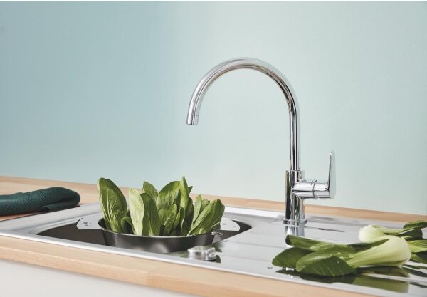 GROHE 31536001 - Dřezová baterie BAUCURVE 332 mm lesklý chrom
