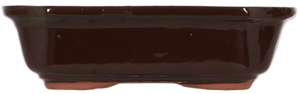 KERAMICKÝ KVĚTINÁČ NA BONSEJ TERI 5,5X20,5X15 CM HNĚDÁ