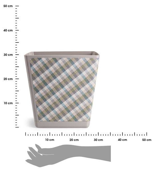 PLASTOVÝ KVĚTINÁČ PILEA TX2 30X30 CM VÍCEBAREVNÁ