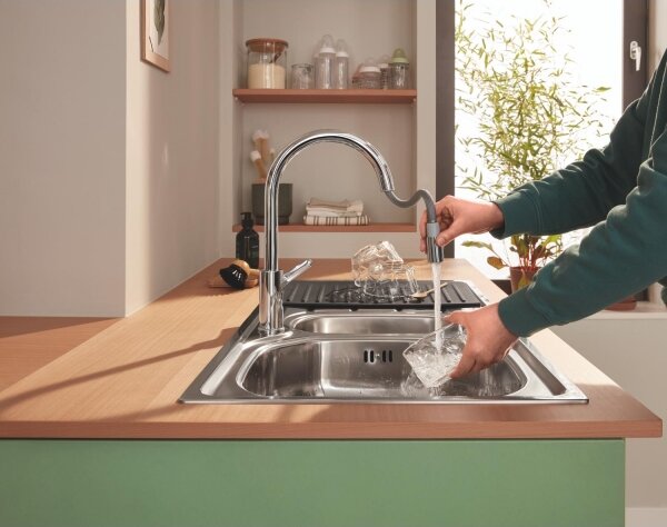GROHE 40872K00 - Odkapávací deska 450 x 250 mm keramika/černá