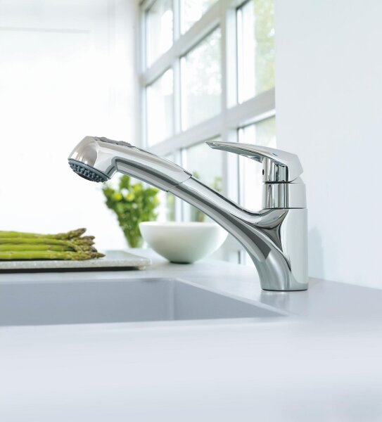 GROHE 32257001 - Dřezová baterie EURODISC lesklý chrom