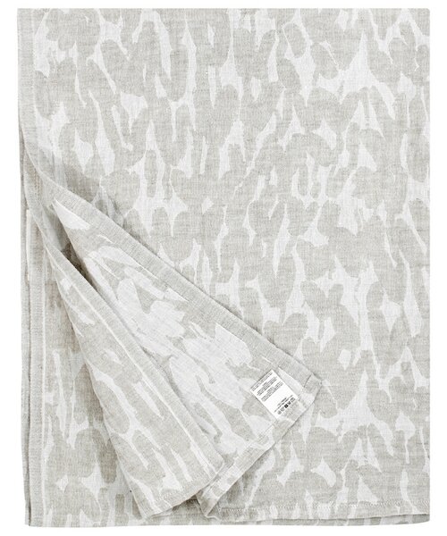 Lněný ručník Jäkälä, len-bílý, Rozměry 95x180 cm
