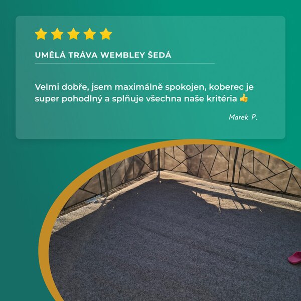 Betap, Umělá tráva Wembley šedá, vyříznout kruh, šíře 2m,4m, šedá, nopy, chodba / předsíň