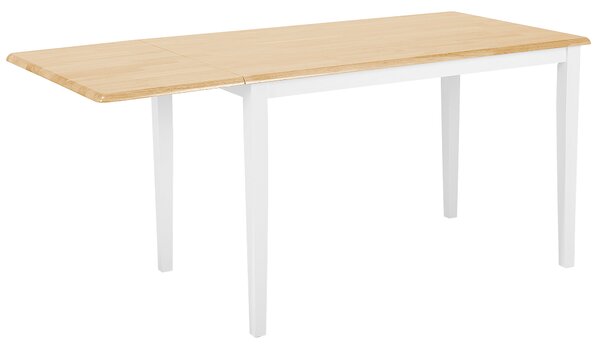 Rozkládací jídelní stůl LOUISIANA Světle hnědá 120/160 cm 75 cm Dřevo