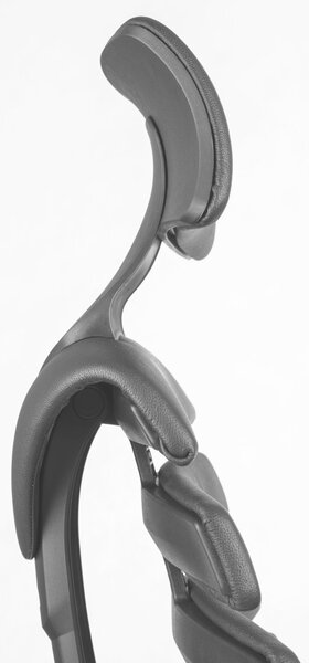 MERCURY židle FISH BONES PDH černý plast, černá koženka PU580165
