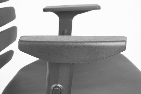 MERCURY židle FISH BONES PDH černý plast, černá koženka PU580165