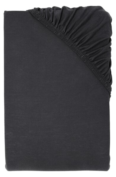Livarno® Žerzejové napínací prostěradlo, 90-100 x 200 cm (antracitová) (100401147004)