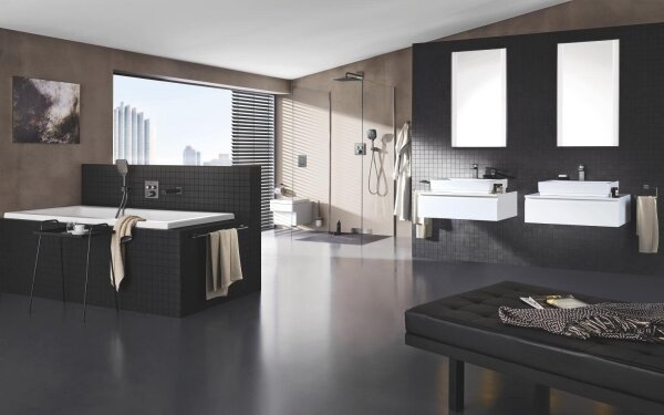 GROHE 40509AL1 - Držák na osušky ESSENTIALS CUBE 600 mm grafit