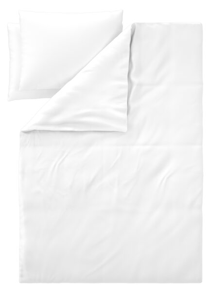 Livarno® Ložní povlečení Washed z mikrovláknitého saténu, 240 x 220 cm, 70 x 90 cm (bílá) (100399821003)