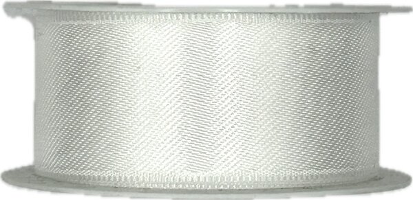 Stuha saténová BASIC COLORE bílá 25mm x 4m (5,- Kč/m)