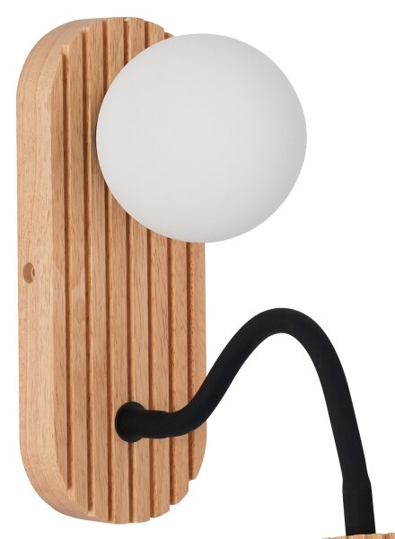 Brilagi - Nástěnná lampa MODERN WOOD 1xG9/5W/230V + 1xGU10/8W dřevo