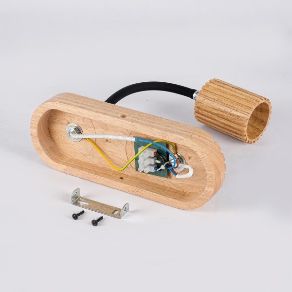 Brilagi - Nástěnná lampa MODERN WOOD 1xG9/5W/230V + 1xGU10/8W dřevo