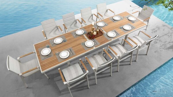 Nofi 2.0 - roztahovací jídelní stůl Exteriér | Luxusní zahradní nábytek | Nofi 2