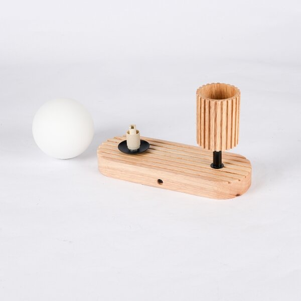 Brilagi - Nástěnné bod. svítidlo MODERN WOOD 1xG9/5W/230V+1xGU10/8W dřevo