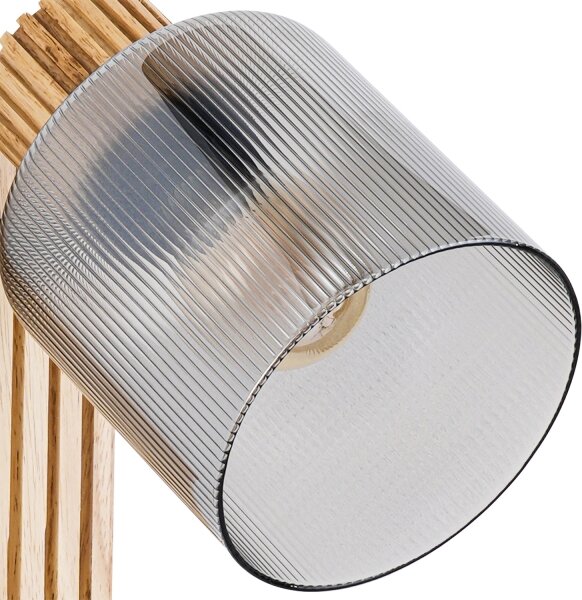 Brilagi - Nástěnné bodové svítidlo HYGGE 1xE14/15W/230V dřevo/kouřová