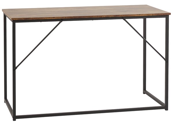 Pracovní stůl PEMBRO Tmavě hnědá 120 cm 55 cm