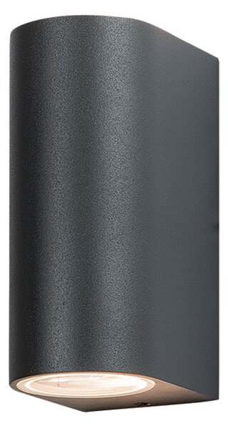 Zambelis E122 venkovní nástěnné svítidlo grafit, 2xGU10, 15cm
