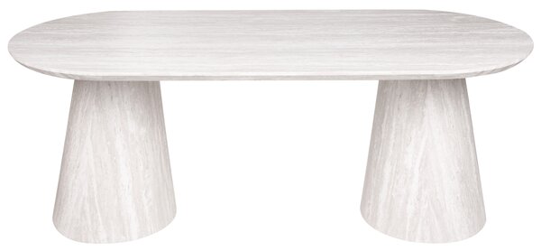 Jídelní stůl LUMAN Travertinový efekt 220 cm 95 cm
