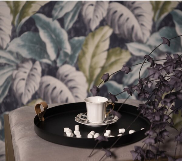 Bílý porcelánový šálek s barevným podšálkem Tasse – 95 ml