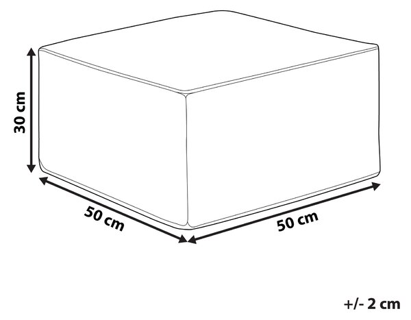 Puf MUKKI Světle červená Bavlna 50 cm 50 cm