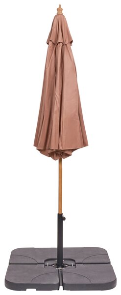 Slunečník 270 cm TOSCANA Hnědá