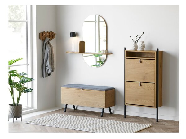 Truhla v dekoru dubu v přírodní barvě 92x48x33 cm Barco – House Nordic