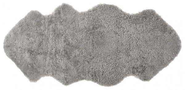 Skinnwille Home Collection Kudrnatá australská kožešina Curly Natural Grey, přírodní šedá, 135x60 cm