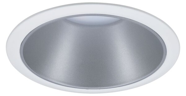 Paulmann 93410 Cole Coin, set bodovek v bílo-stříbrné úpravě, 3x6W LED 2700K tříkrokové stmívání, prům. 8,8cm, IP44