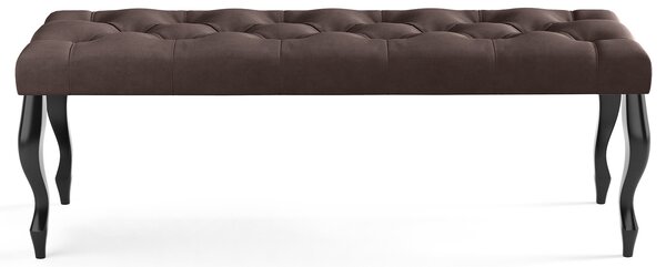 Lavice CHESTERFIELD 60x40 cm Hnědá