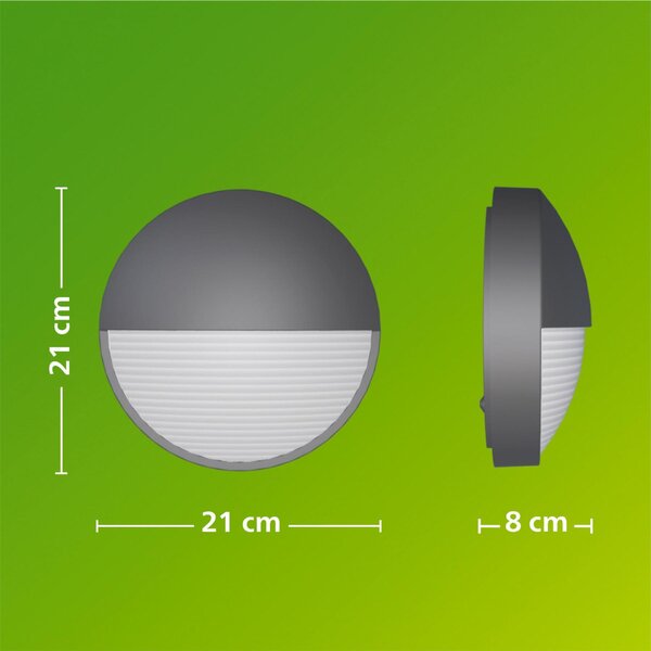 Philips Capricorn nástěnné svítidlo 4,3W 2700K antracit
