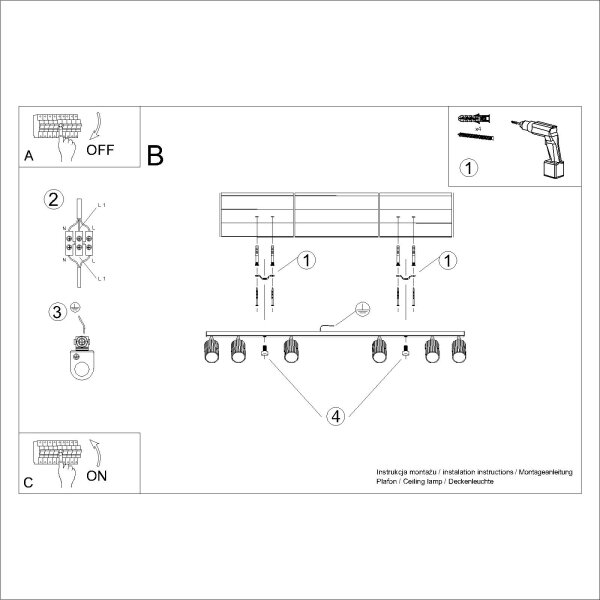 Brilagi - LED Bodové svítidlo CRESTO 6xGU10/10W/230V krémová