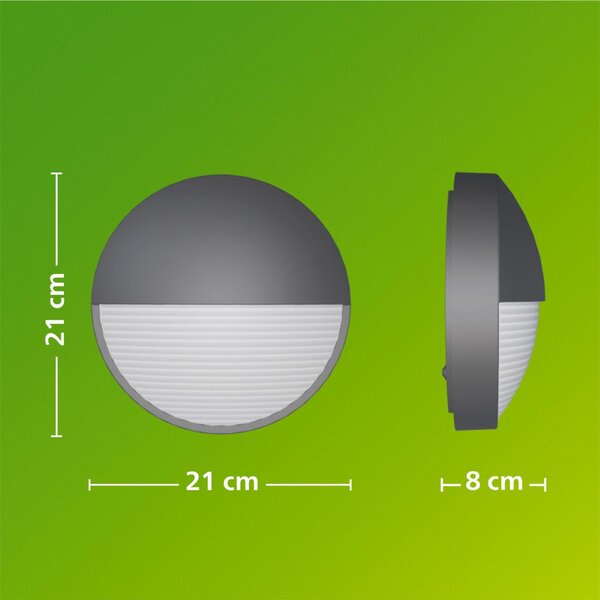 Philips Capricorn nástěnné svítidlo 4,3W 2700K antracit