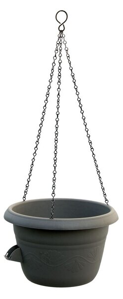 Plastia Samozavlažovací žardina Siesta ø 25 s kovovým závěsem antracit
