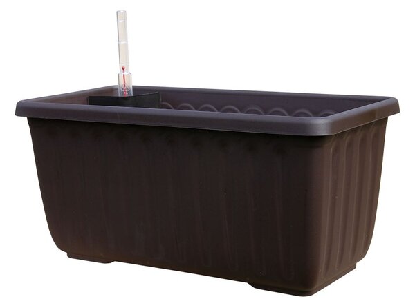 Plastia Samozavlažovací truhlík Siesta LUX 40x20x19 čokoláda