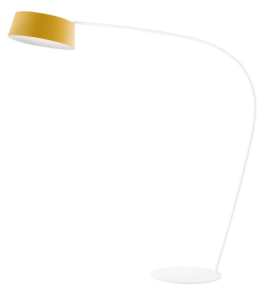 Stilnovo Ma&De Oxygen_FL1, žlutá stojací oblouková lampa se stmívačem, 36W LED 3000K, výška 194cm