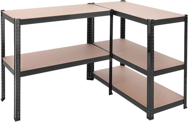 SONGMICS Regál Wera 90x180 cm černý
