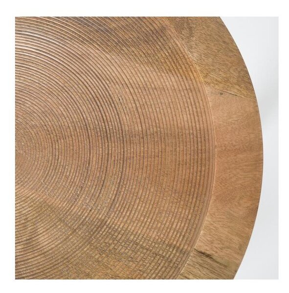 Odkládací stolek z mangového dřeva Zuiver Dendron, ⌀ 43 cm