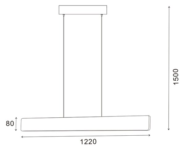 Palnas 62019321 ŠÍŘKA: 1220 mm, TEPLOTA LED: 3000-4000 K