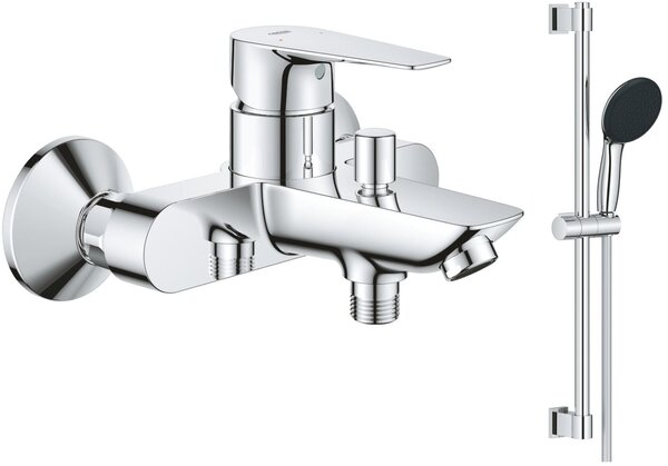 Sada vanová baterie Grohe Start Edge 24198001, sprchová sada Grohe Vitalio Start 27942001