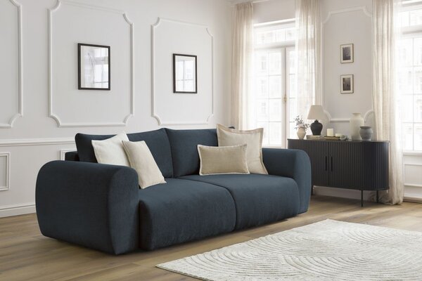 -25 % Dny MOMENTI– Bobochic Paris Tmavě modrá rozkládací pohovka Lucien 257 cm