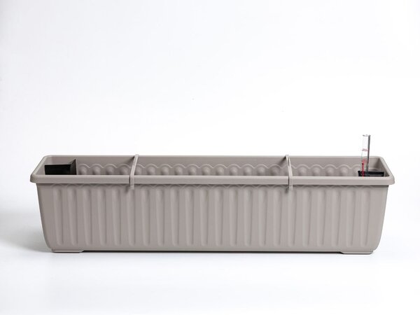 Plastia Samozavlažovací truhlík Siesta LUX 80x20x19 taupe