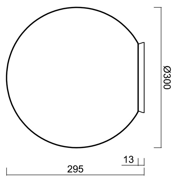 OS STY45001 STYX 3 stropní/nástěnné skleněné svítidlo chrom / bílá IP65 25W E27 - OSMONT