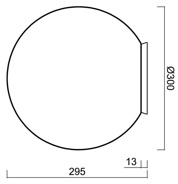 OS SKA40138 SKAT 2 stropní/nástěnné plastové svítidlo chrom / bílá IP65 25W E27 - OSMONT
