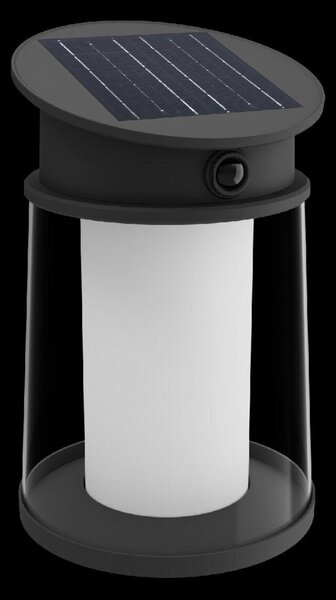Philips Juda UltraEfficient solární LED svítidlo se senzorem 3,2W 500lm 2700K IP44 kulaté, černé