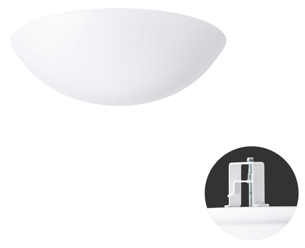 OS TIT65013 TITAN V1 stropní/nástěnné plastové polovestavné svítidlo bílá IP44 3000 K 18W LED - OSMONT