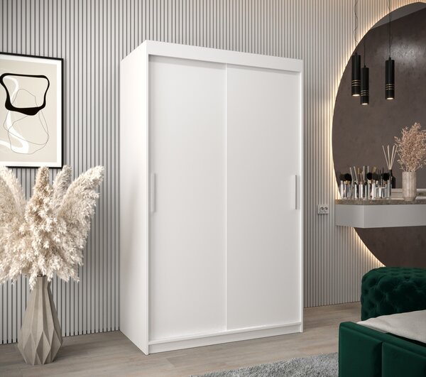 Skříň s posuvnými dveřmi v šířce 120 cm TIMEA - bílá